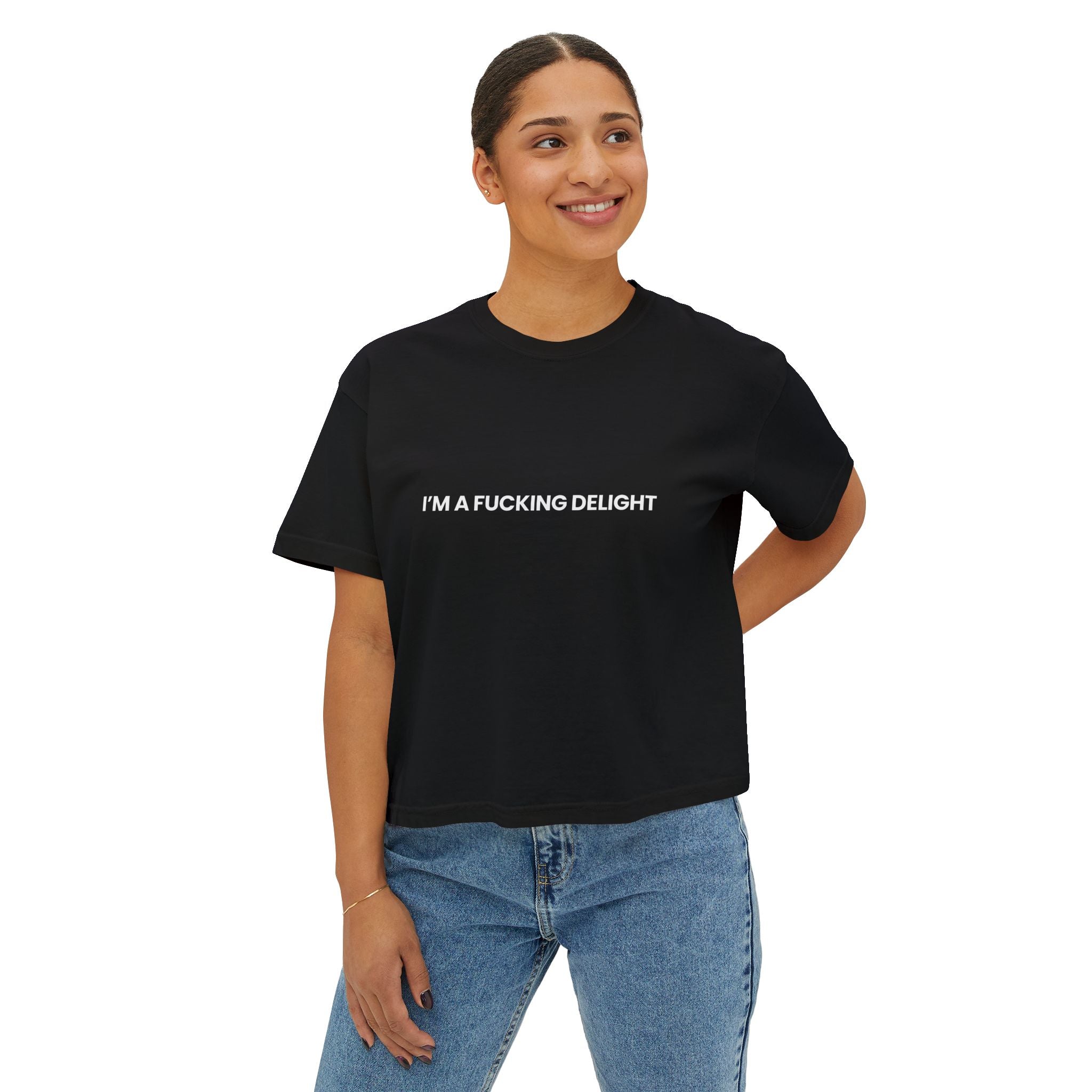 I'm a Fucking Delight Boxy Tee